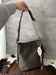 中古包 FENDI 芬迪 FF老花水桶包
