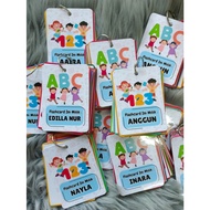 FLASH CARD ABC | FLASH CARD 123 | CUSTOM NAMA