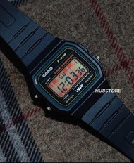 HUBSTORE CASIO 卡西歐 Casioak F91 F91W F-91 F-91W F-91W-3 黑綠色 格仔圖案 防水 有現貨