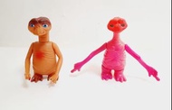 珍藏絕版80年代非常罕有 E.T. 外星人ET  The Extra-Terrestrial 桃紅色版土炮吹波膠，原色膠公仔 價錢看內文