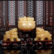 Wholesale Beige Jade Pixiu Array Pixiu Cornucopia Array Home Decoration Opening Gift