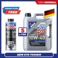 (FREE LM ENGINE FLUSH) LIQUI MOLY MOS2 Leichtlauf 10W40 Semi Synthetic Engine Oil (5L)