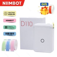 Niimbot D110迷你可攜式熱敏標籤印表機紙卷韓語藍牙印表機標籤貼紙P