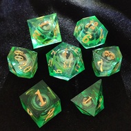 Resin Liquid Heart Longan Shaking Eyeball Glitter Color Cthulhu Running Group Dungeons and Dragons B