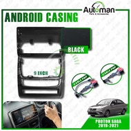 Android Player Casing Proton Saga MC1 MC2 2019 - 2025 Full Dashboard Frame Low High Spec FM Radio Au