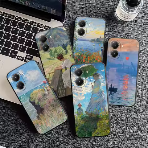 Claude Monet Oil Painting Soft Phone Case for Xiaomi Poco X5 X6 X7 X8 Pro Max X3 F7 F8 Ultra M8 M7 M