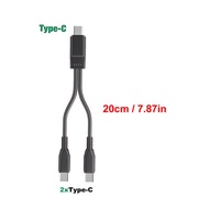 Cáp USB C Kép 1 Trong 2 Đầu Ra USB A Sang Type C Cáp Sạc Cho iPhone 15/16 Samsung Galaxy Multi Hub C