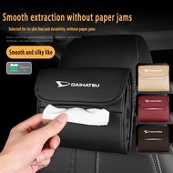 Daihatsu Car hanging tissue boxarmrest box creative drawstring leather tissue bag suitable for Daiha