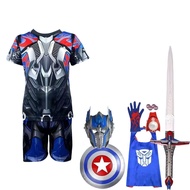 Transformers Clothes Children's Optimus Prime cosplay Costume Robot Technology Sense Sixth Section S