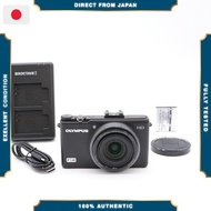 【Excellent】 OLYMPUS XZ-1 Black Digital Camera, 10 Megapixels, 1/1.63-inch High-Sensitivity CCD, Larg