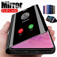 Samsung Galaxy A53 A33 A32 A22 M32 5G 4G Case Luxury Smart Mirror Leather Flip Phone Cover