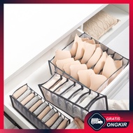 Gratis Ongkir - Kotak Penyimpanan Pakaian Celana Dalam Bra Kaos Kaki / Bag Organizer Celana Dalam Br