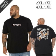 KATUN ORIGINAL PREMIUM MEN'S DISTRO T-SHIRT M3NKA.ID - JUMBO BLACK T-SHIRT WITH THE LATEST D LUFFY M