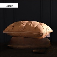 95% Goose Down Pillow White Cotton PillowCover Rectangle Bedroom Sleep 5-Star Hotel Pillow Low-Mid-h
