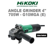 HIKOKI 705W - G10MGA (E) 4" DISC GRINDERS WITH SLIDE SWITCHES