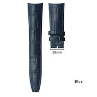 Curved End Watchband For IWC PORTUGIESER Portofino Pilot Watches 20Mm 21Mm 22Mm Genuine Calf Leather