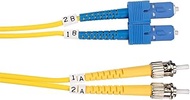 Black Box Single-Mode Value Line Patch Cable, ST-SC, 5-m (16.4-ft.) - 16.40 ft Fiber Optic Network C
