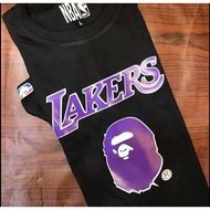 LAKERS BAPE SHIRT HIGH QUALITY LOGO