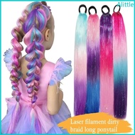 Alia 9 Strand Braided Dreadlock Ponytail Hair Braiding Hair Rings Hair Extension For Various Hairsty