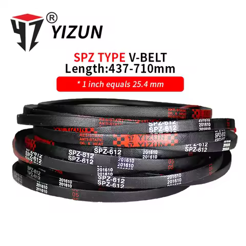 YIZUN SPZ/3V Type SPZ437~710mm Hard Wire Rubber Drive Pitch Length Girth Industrial Transmission Agr