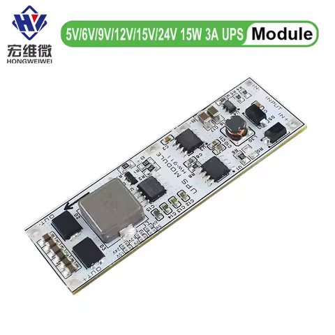 3A UPS Module 5V 6V 9V 12V 15V 24V 15W 3.7V 4.2V Li-on Li-po Lithium Battery Charge and Discharge Bo