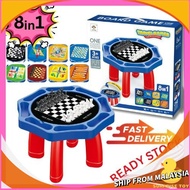 8 in 1 Board Game Family Board Game/ Airplane Game Draught Game/ Snake Game