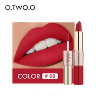 【Local Delivery】O.TWO.O 12 Colors Matte Lipstick Lip gloss 2 in 1 Waterproof Liquid Lipstick