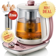 Bear YSH-A15E1 (小熊多功能养生壶) 1.5 Liter High Borosilicate Glass herb Tea Kettle with Stainless Steel Inf
