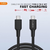 Fleco F-26 TYPE-C TO TYPE-C Data Cable Fleco F26 TYPE-C TO TYPE-C Charger Cable Fleco F-26 USB TYPE 