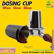 Dosing Cup Portafilter 49mm 51mm 58mm - silver, 58mm