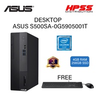 ASUS S500SA-0G5905001T DESKTOP PC-BLACK (INTEL G5905/4GB/256GB SSD/WIN10/3YRS)
