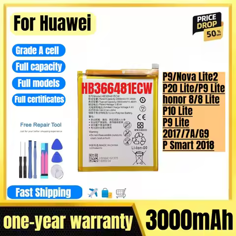 HB366481ECW for Huawei P9/Nova Lite2/P20 Lite/P9 Lite/honor 8/8 Lite/P10 Lite/P9 Lite 2017/7A/G9/P S