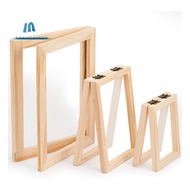 3 Pieces Paper Making Wooden Paper Making Mould Papermaking Screen Kit 3 Size Frame for DIY  (A7, A6