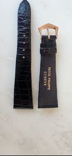 Patek Philippe 鱷魚錶帶連18K金buckle