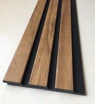 9ft/10ft Fluted Wall Panel - Premium Wood texture Waterproof PS and WPC DIY Wainscoting