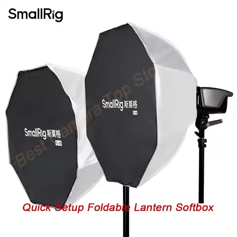 SmallRig 6407 FL-65/6408 FL-90 Quick Fold Lantern Softbox Spherical Light Diffuser for Photography &