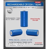 BATERI RECHARGEABLE CR2, CR123A & 3A/ BATERI BOLEH CAS -3 SAIZ.