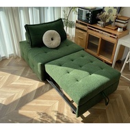 New Leisure Sofa Bed Foldable Dual-Purpose Module Combination Sofa Cream Small Apartment Single Sofa