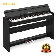 WENCAI 88 Key Digital Piano Velocity-Sensitive Electric Keyboard Piano Home Upright Wooden Electroni