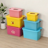 Household Toy Storage Box with Lid Storage Basket Children Clothes Storage Box Plastic Storage Box S