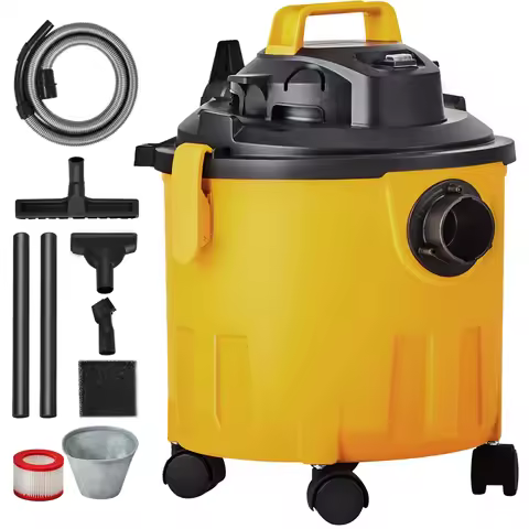 SucceBuy Shop Vacuum Wet And Dry 5 Gallon 6 Peak HP Wet/Dry Vac Powerful Suction with Blower Functio