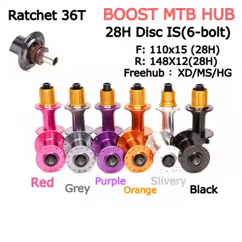 Bicycle Wheel Hub Sealing Disc IS (6 Bolts) J-Bend 28 Hole BOOST MTB Wheel Hub HG XD MS110 * 15/148 