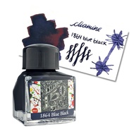 British Diamine Fountain Pen Ink Bottle, Diamine 150th Anniversary 1864 Blue Black Ink Bottle 40ml