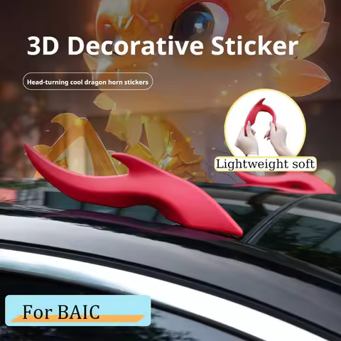 3D Dragon Horn Sticker Dragon Horn 3D Stereo Car Sticker Car Roof Decoration Dragon Horn Sticker for