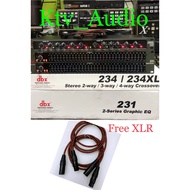 SET DBX 234/234XL Stereo 2 way/3 way / 4way Crossover & DBX 231 2series Graphic Equalizer