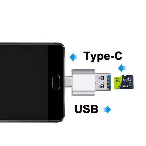 USB OTG Type c Memory Card Reader Adapter Universal type-c USB TF SD Card Reader For Phone Computer 