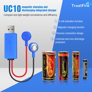 Trustfire UC10 USB Magnetic Battery Charger Emergency Power Bank Smart Lithium Battery Charger For AA 14500 16340 18650 26650