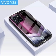 Vivo Y35 - Softcase Kaca Vivo Y35 - Case Vivo Y35 - Casing Hp Vivo Y35 - J105 - Case Handphone Vivo 