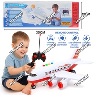 RC A380 Airbus Airplane Toy w/ Remote Control Realistic Sound Effect Plane Toy for Children
