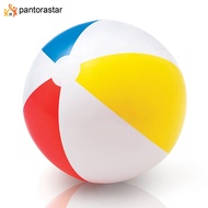 Pantorastar บอลชายหาดเป่าลมลูกบอลชายหาด4สี51ซม.,สำหรับสระว่ายน้ำสำหรับเด็กผู้ใหญ่กีฬาทางน้ำ